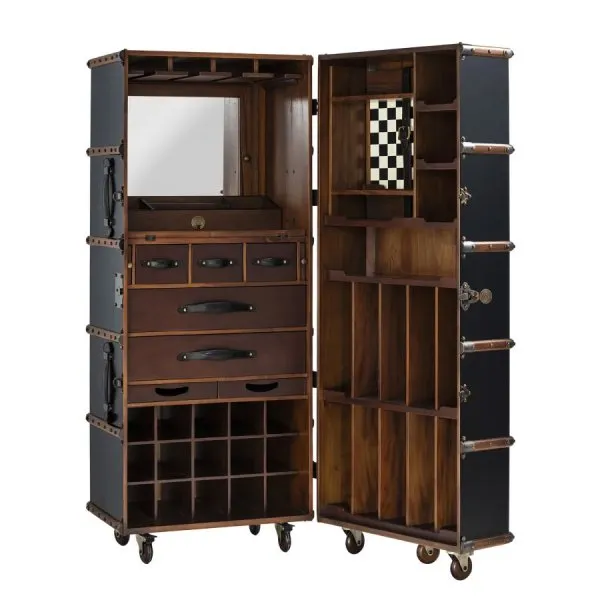 Authentic Models Barschrank Koffer Stateroom Schwarz
