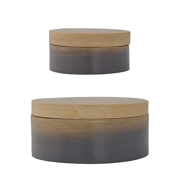 Bloomingville Aufbewahrungsdosen Mit Deckel Bambus (2-teilig)