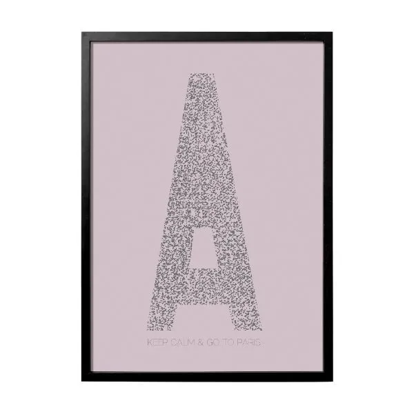 Bloomingville Bild mit Rahmen Keep Calm & Go To Paris