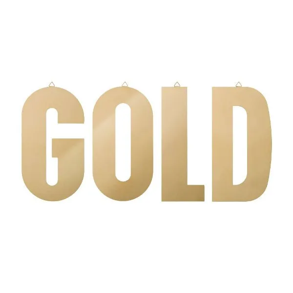 Bloomingville Buchstaben GOLD