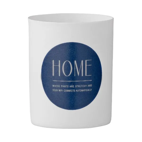 Bloomingville Teelichthalter Home Weiß / Blau