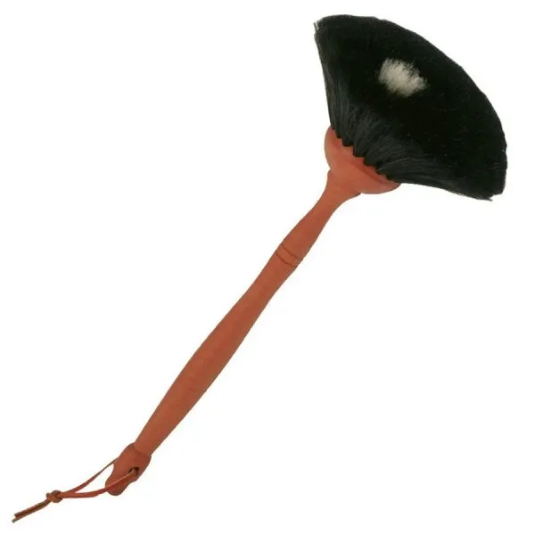 Bürstenhaus Redecker Staubpinsel Möbelpinsel aus Ziegenhaar Schwarz  (34cm)