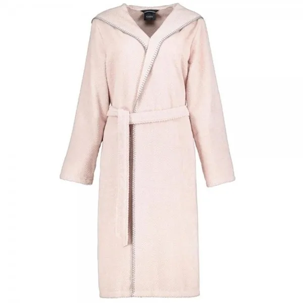 Cawö Bademantel Kapuze Uni Puder (S)