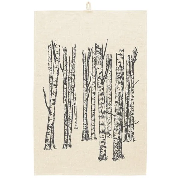 Frohstoff Geschirrtuch Birkenhain Pine Anthrazit