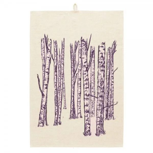 Frohstoff Geschirrtuch Birkenhain Rauchlila