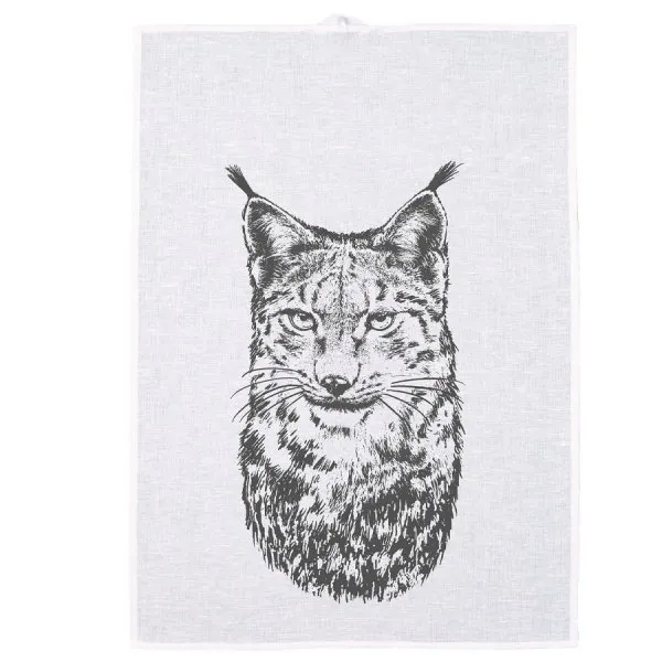 Frohstoff Geschirrtuch Luchs Anthrazit