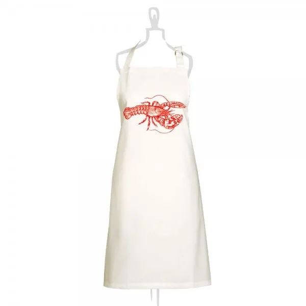 Frohstoff Schürze Hummer Rot Creme