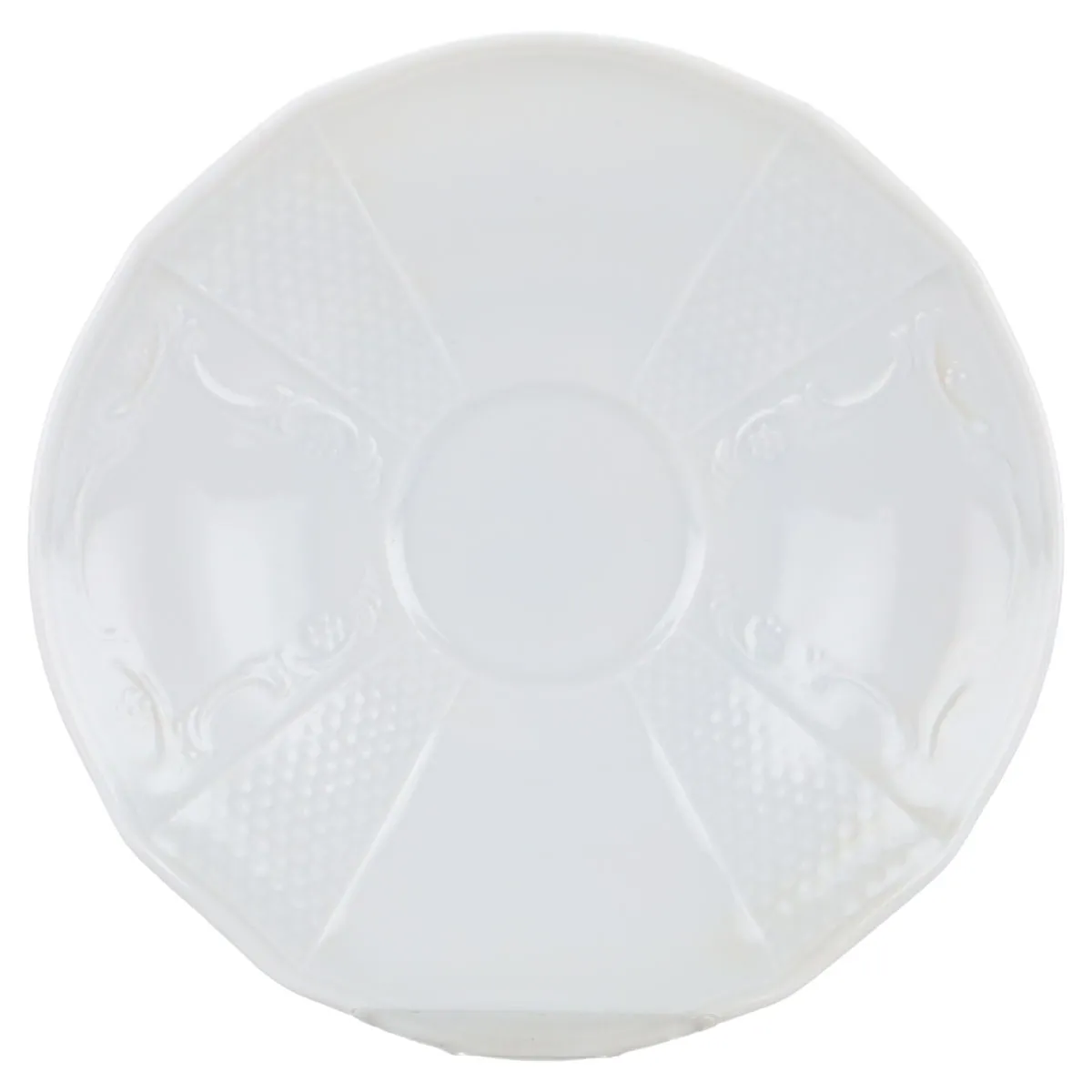 Untertasse für Mokka - Fürstenberg Solitude weiß