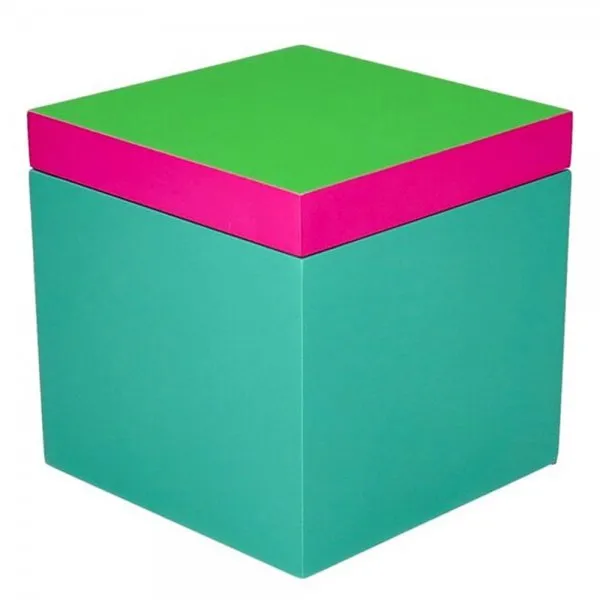 Gift Company Aufbewahrungsbox Neo Quadratisch Neon Grün Pink (13x13x13cm)