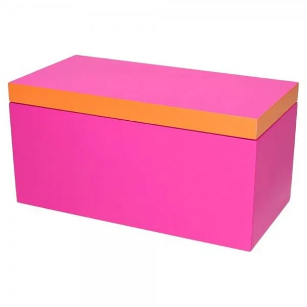 Gift Company Aufbewahrungsbox Neo Rechteckig Neon Pink Orange (13x26x13cm)