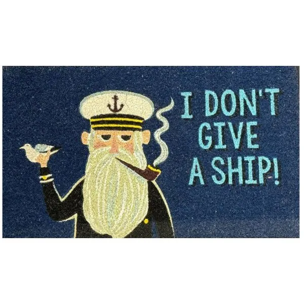 Gift Company Fußmatte aus Kokosfasern I don't give a ship! (75x45cm)