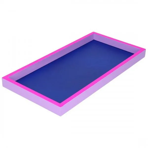 Gift Company Tablett Neo Rechteckig Neon Dunkelblau Neon Lila (30x15cm)