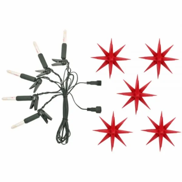 Herrnhuter Erweiterung für Sternenkette A1s Rot (13cm)