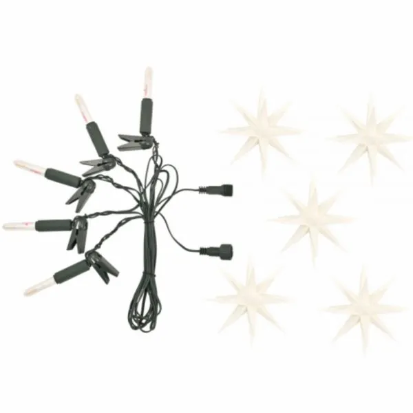 Herrnhuter Erweiterung für Sternenkette A1s Weiß (13cm)