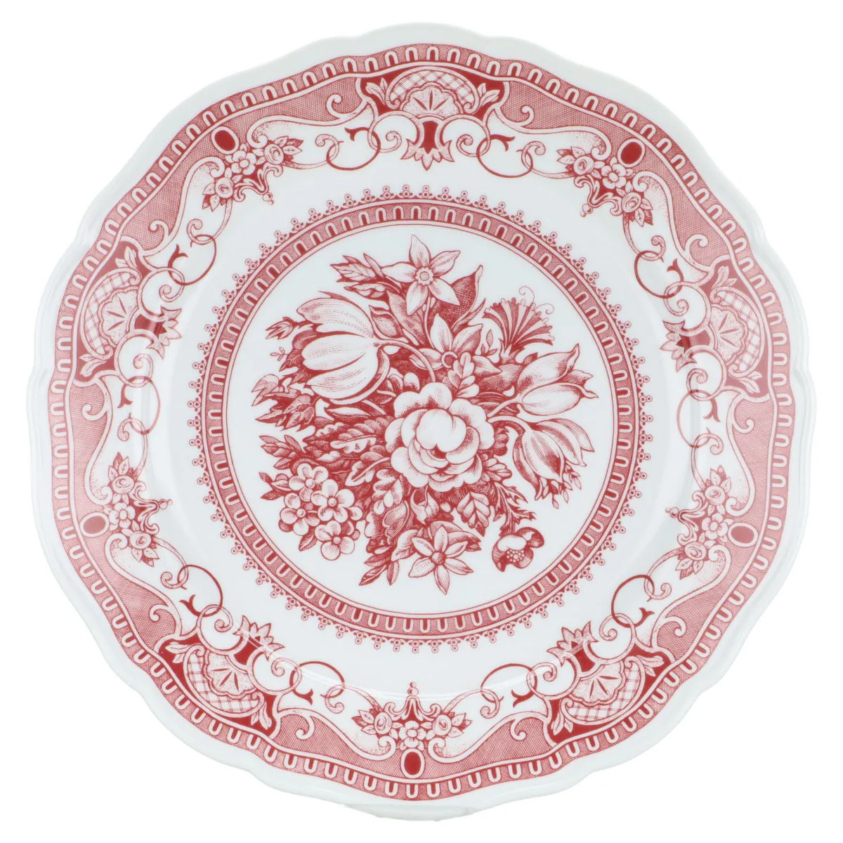 Speiseteller - Hutschenreuther Maria Theresia Windsor Rot