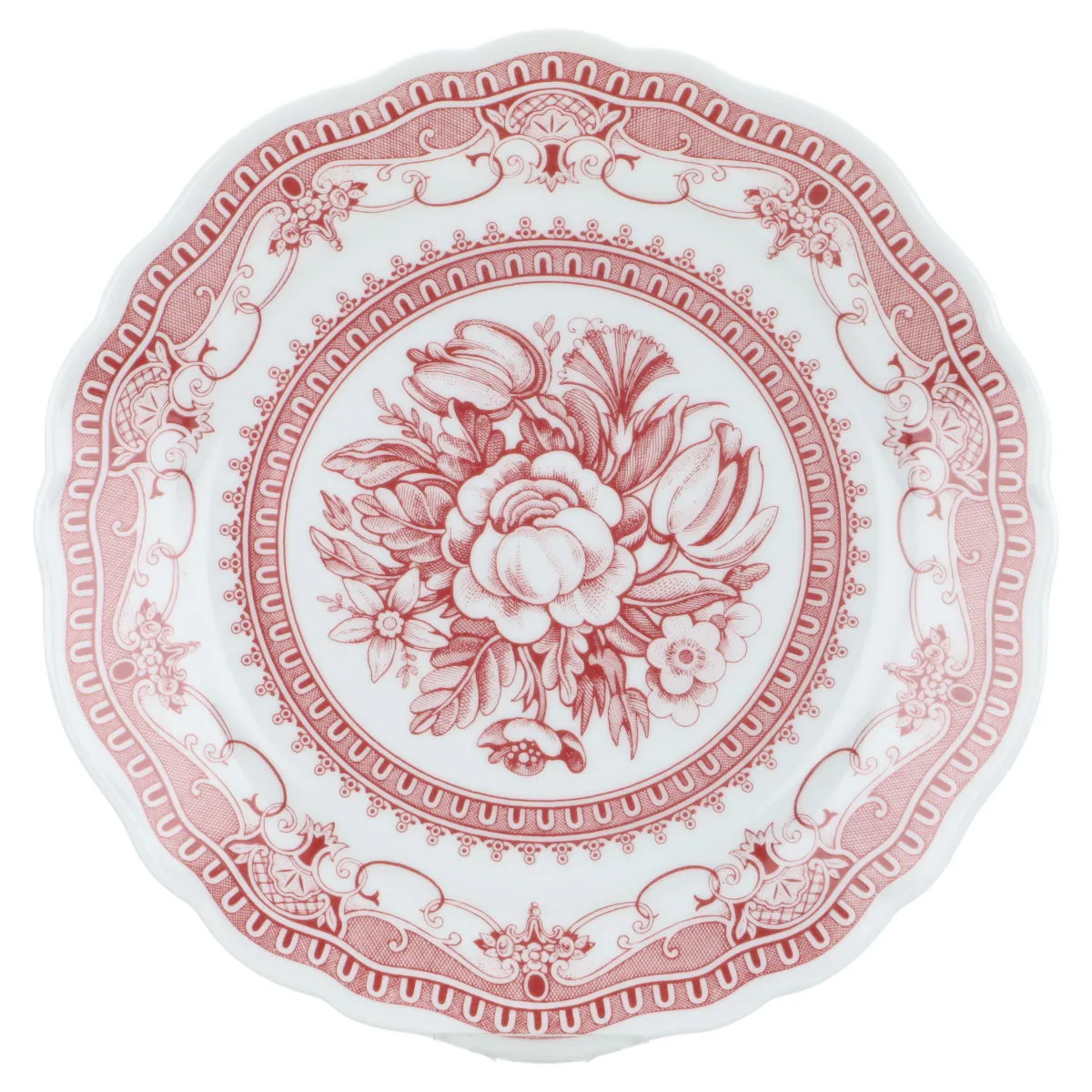 Kuchenteller - Hutschenreuther Maria Theresia Windsor Rot