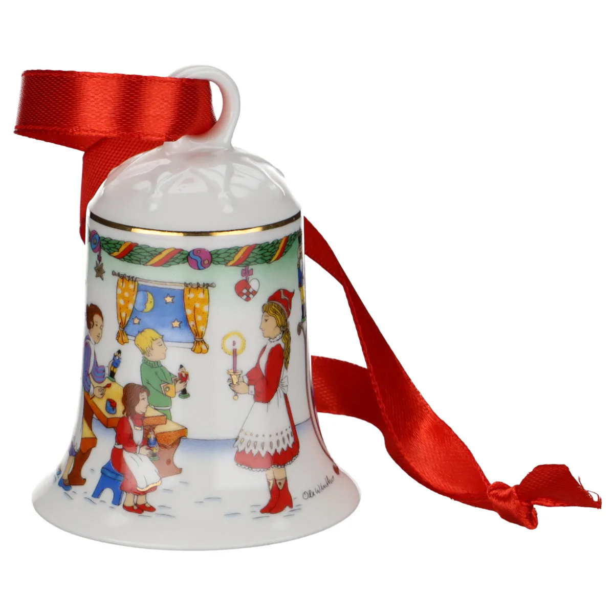 2008 - In der Holzwerkstatt - Hutschenreuther Weihnachtsartikel Weihnachtsglocken mit OVP