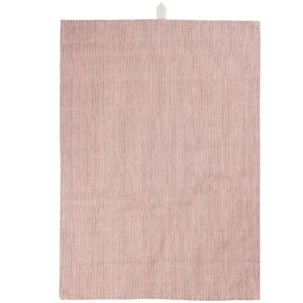 Ib Laursen Geschirrtuch Mie Natur und Rote Streifen (50x70cm)