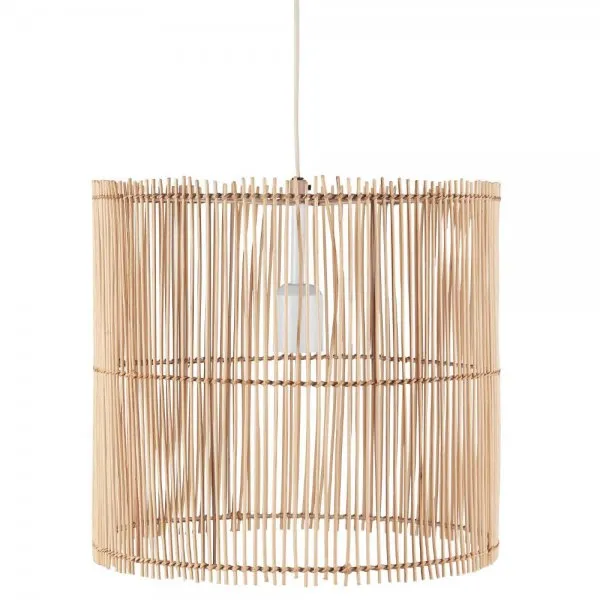 Ib Laursen Hängelampe Bambus Sacannah gerades Muster (39cm)