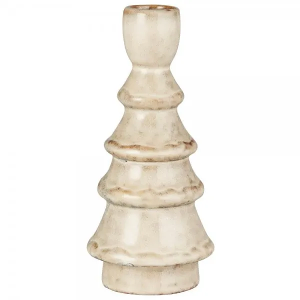 Ib Laursen Kerzenhalter Gerillt Braun Meliert (16x7 cm)