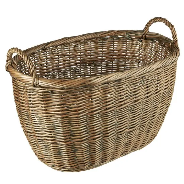 Ib Laursen Korb groß Oval mit Henkel (60x40cm)