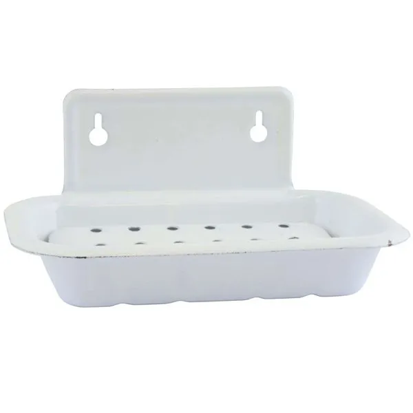 Ib Laursen Seifenschale Emaille Weiß