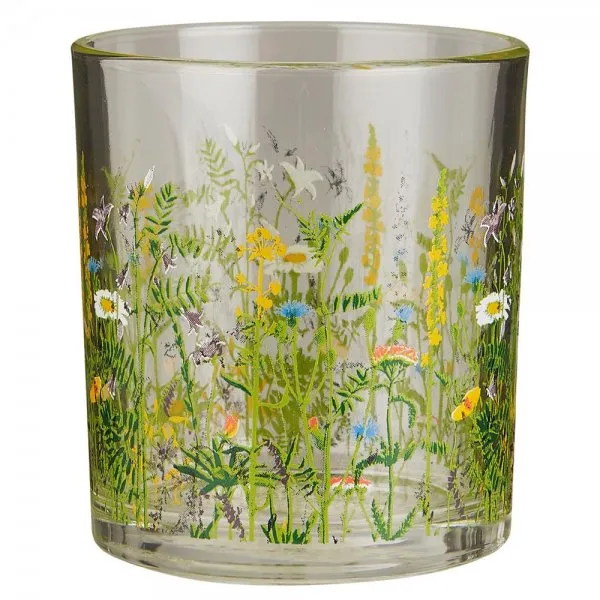 Ib Laursen Trinkglas Summer Field Blumenmuster