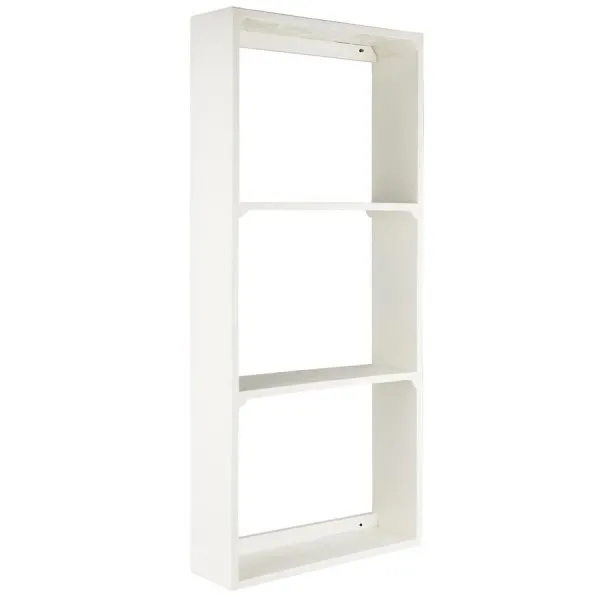 Ib Laursen Wandregal mit drei Ablagen ohen Rückwand Unika Weiß