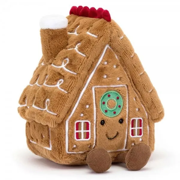Jellycat Kuscheltier Lebkuchenhaus Gingerbread House (22cm)