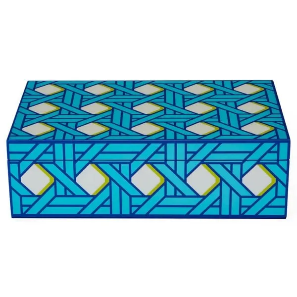 Jonathan Adler Schmuckkasten Lacquer Basketweave Box (Medium)