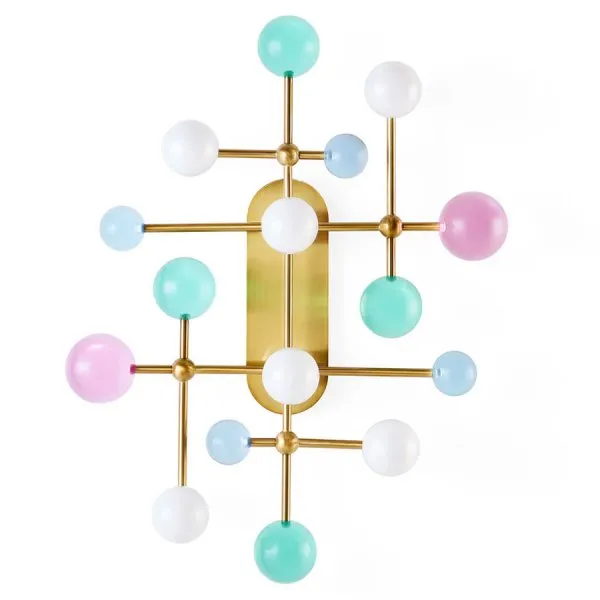 Jonathan Adler Wandlampe Globo Fretwork Sconce Multicolor