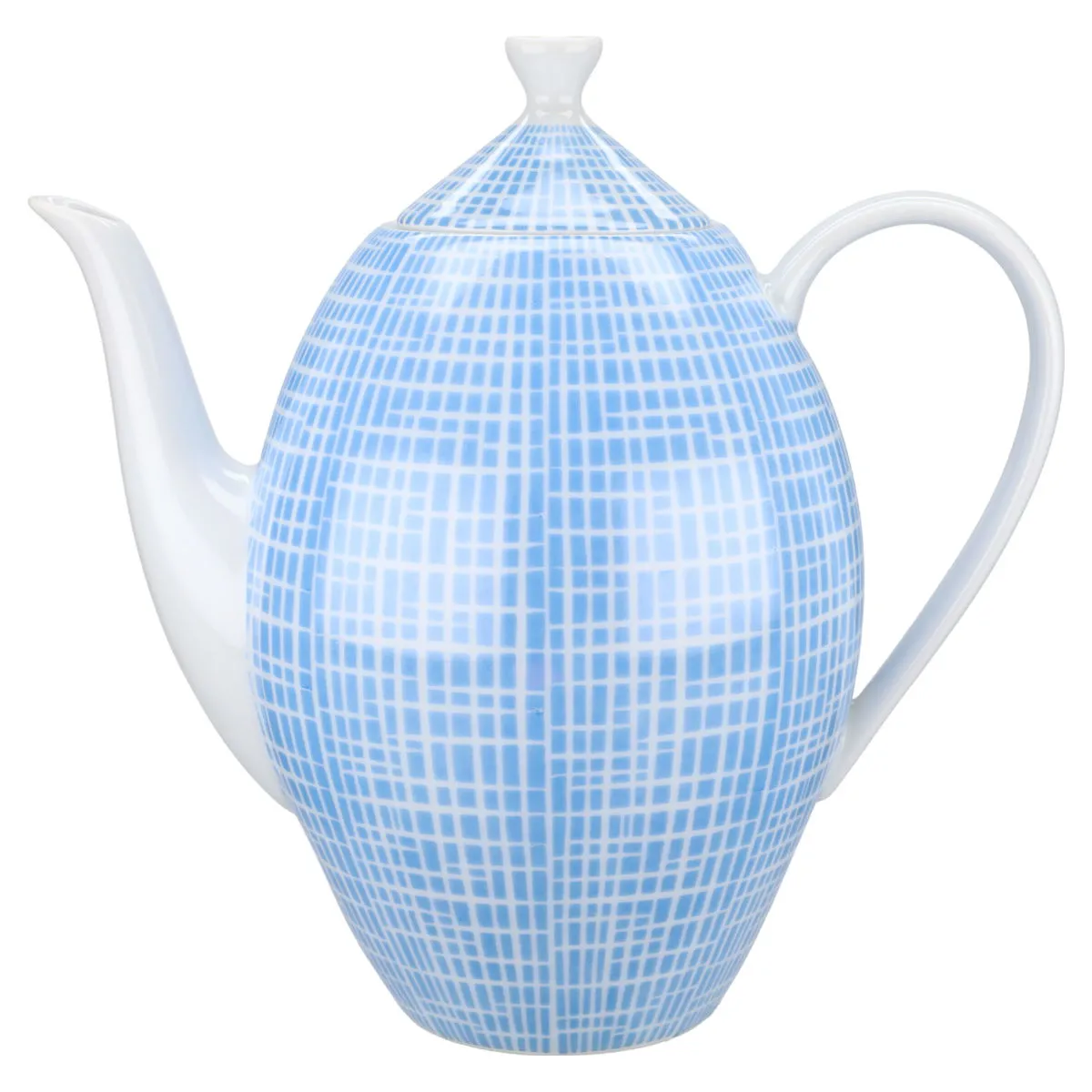 Kaffeekanne klein - Arzberg Form 2000 Bastdekor blau