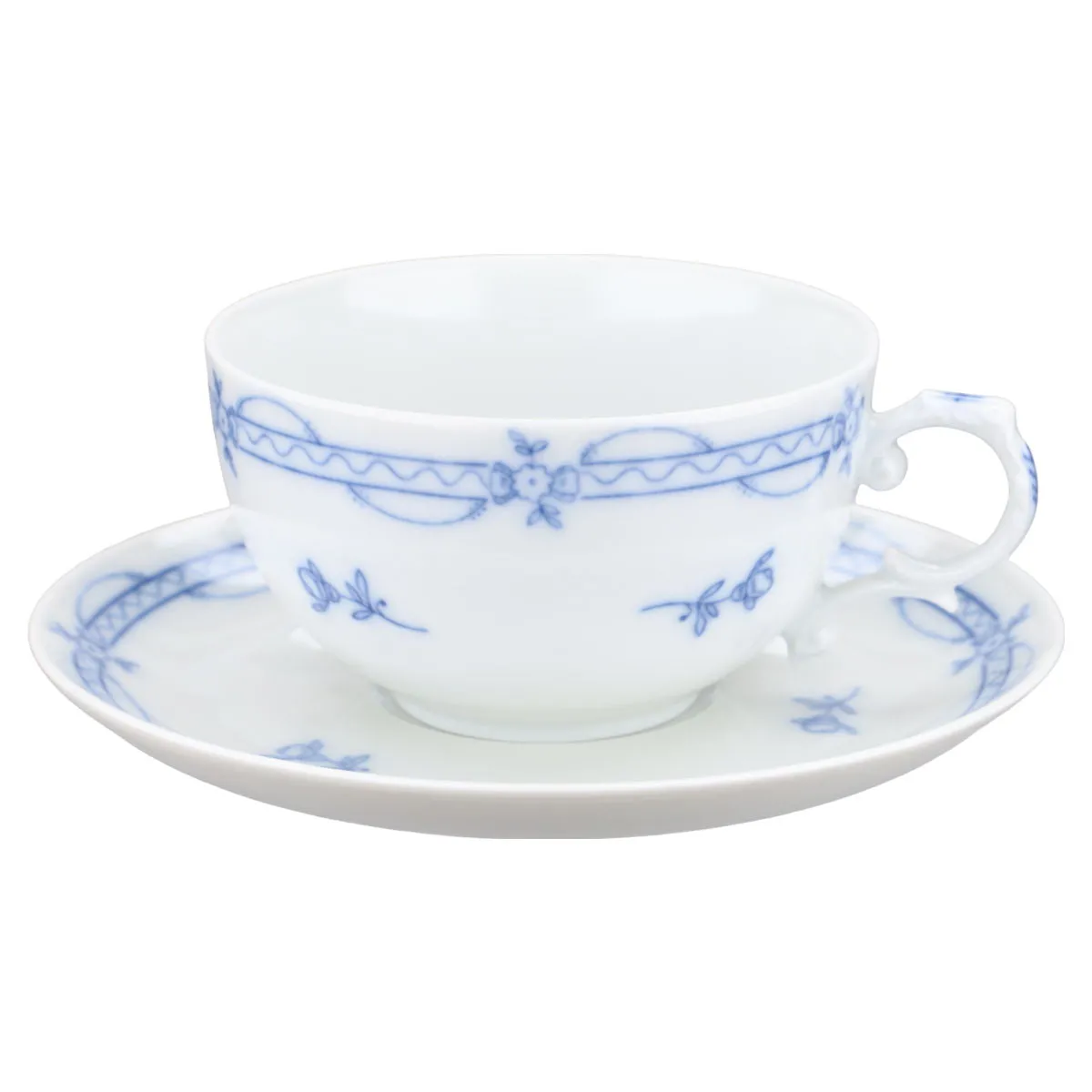 Teetasse mit Untere ohne Innendekor - Fürstenberg Alt Fürstenberg Blaumalerei