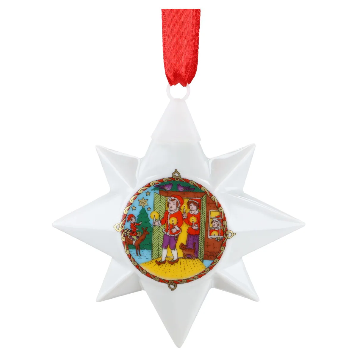 Weihnachtsstern 2003 - Kerzenschein - Hutschenreuther Weihnachtsartikel Weihnachtsstern mit OVP