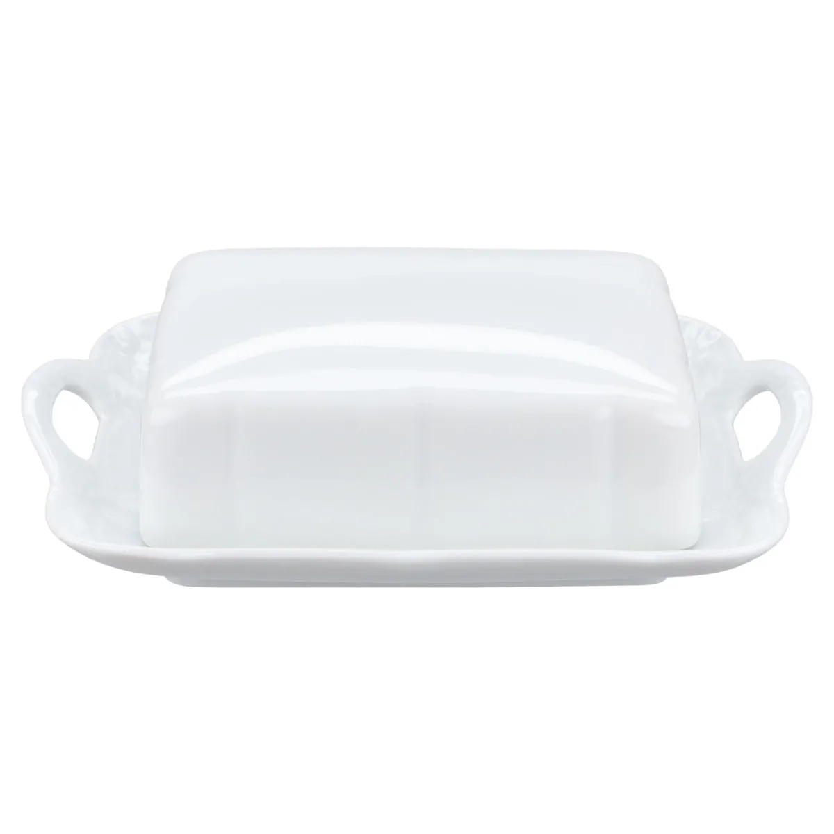 Butterdose eckig - Hutschenreuther Viktoria weiß