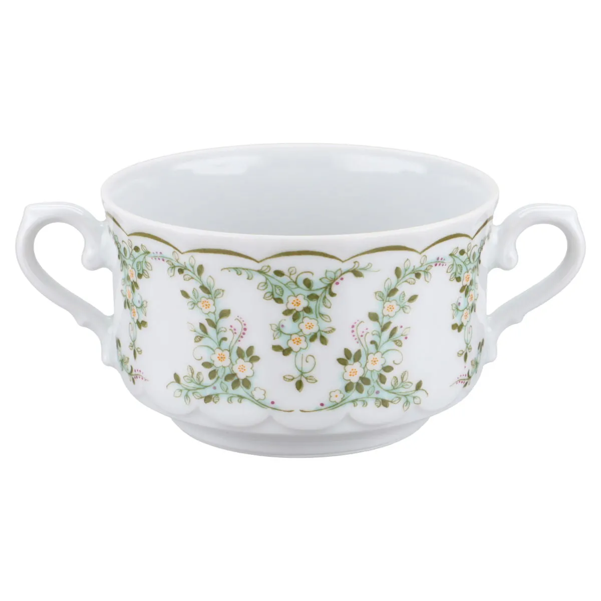 Suppentasse - Eschenbach Bayreuth Larissa - grüne Ranke