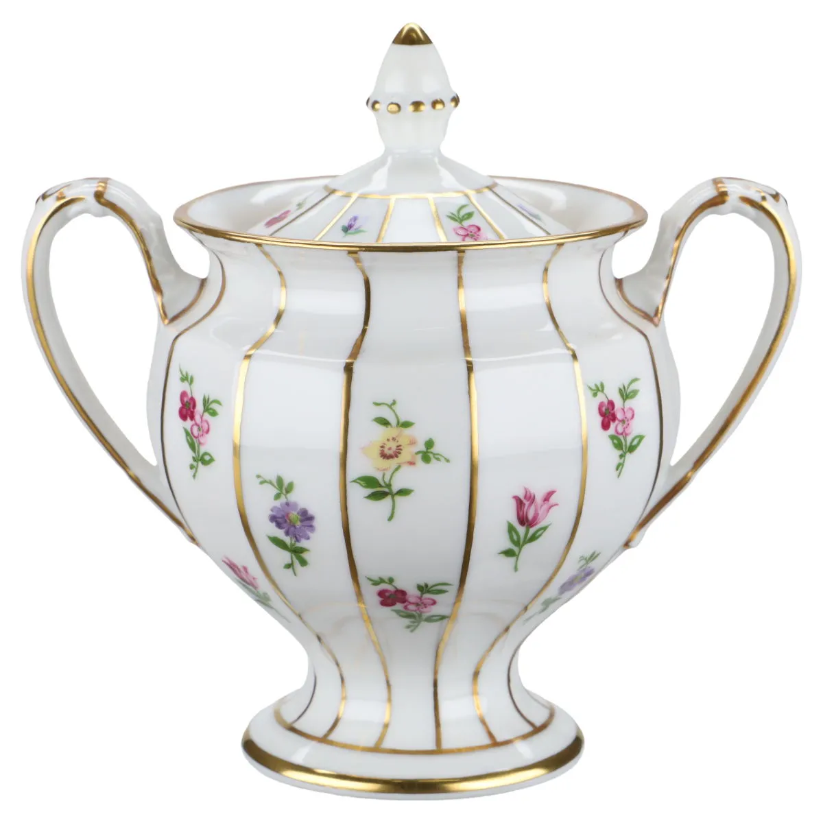 Zuckerdose - Fürstenberg Grecque Mille Fleurs 01729