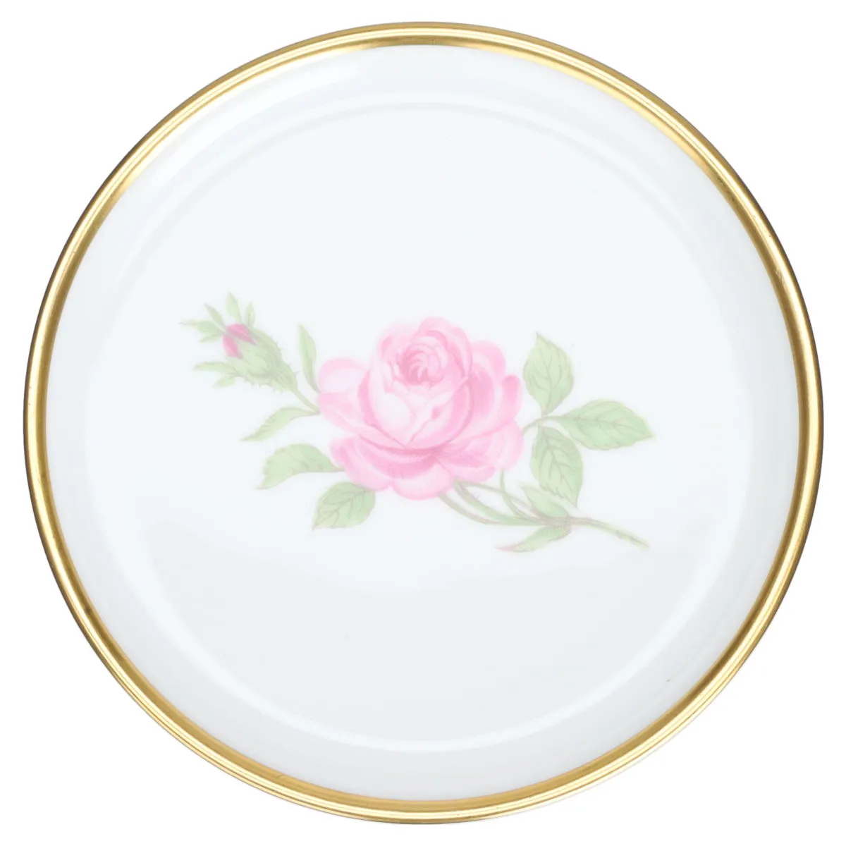 Glasuntersetzer - Fürstenberg Fürstin 654 Rote Rose 02274