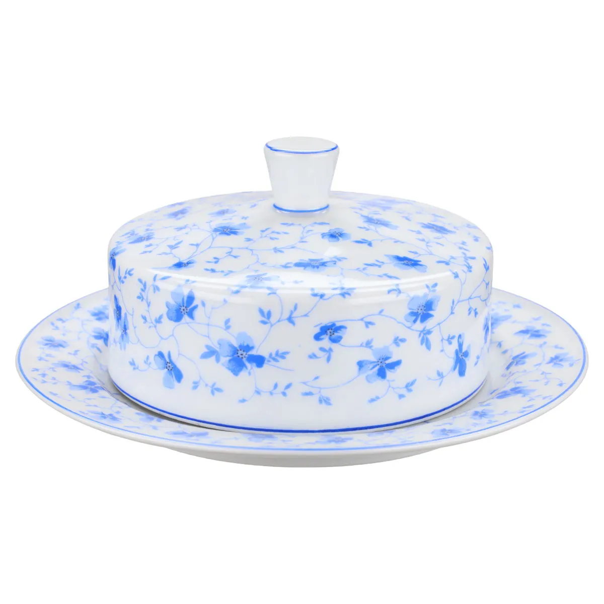 Butterdose rund - Arzberg Form 1382 Blaublüten