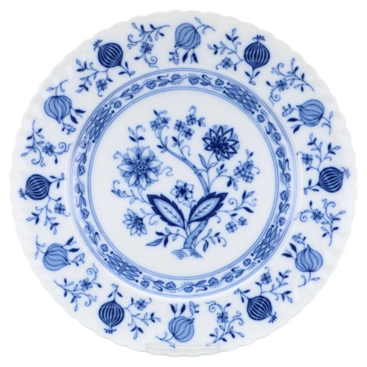 Speiseteller - Royal Tettau Drache-Modell Echt Kobalt Zwiebelmuster