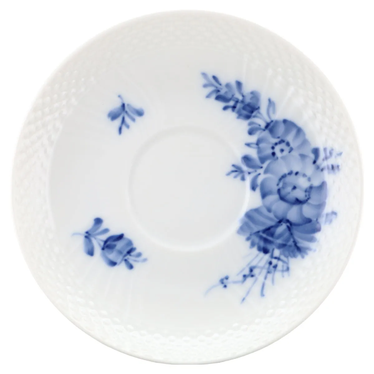Untertasse für Mokka Modell 1546 - Royal Copenhagen Blaue Blume geschweift I. Wahl