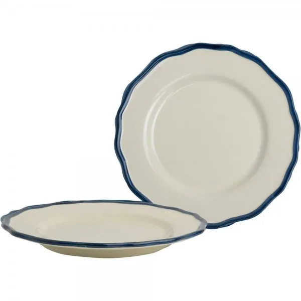 Laura Ashley Frühstücksteller Hedingham Solid Blue (21cm) (2-teilig)