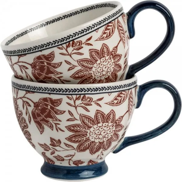 Laura Ashley Henkelbecher Hedingham Blue Terra (430ml) (2-teilig)