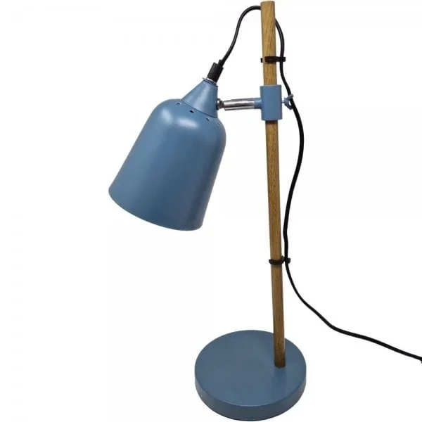 Leitmotiv Tischlampe Wood-Like Jeans Blue (48,5cm)
