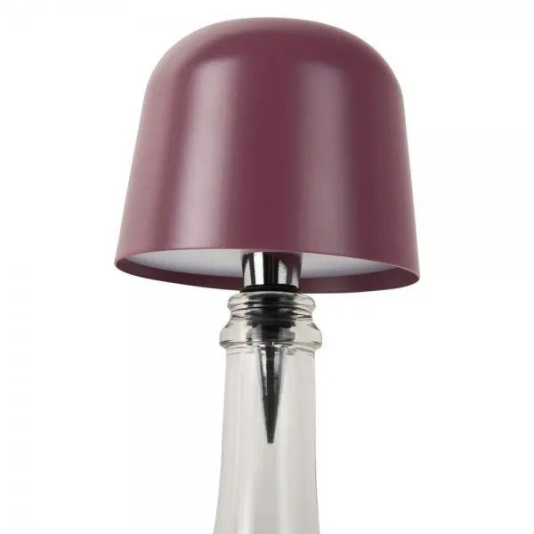 Leitmotiv portable LED Lampe für Flaschen Bottle Lamp Cone Hat Dark Mauve