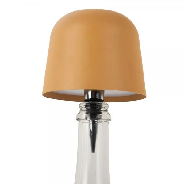 Leitmotiv portable LED Lampe für Flaschen Bottle Lamp Cone Hat Ochre Yellow