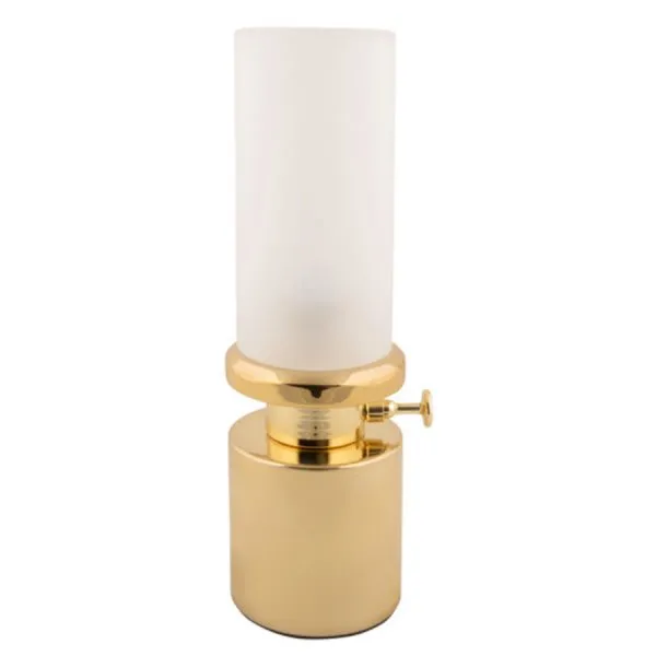 Leitmotiv portable Tischlampe Camp LED Gold Plated