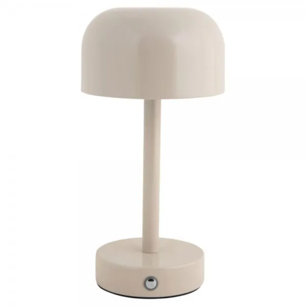 Leitmotiv portable Tischlampe James LED Iron Shiny Warm Grey