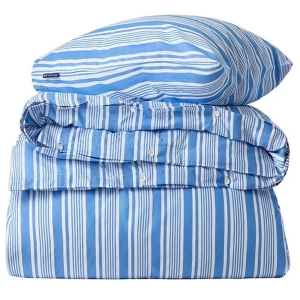 Lexington Bettwäsche Blau Weiß Gestreift (155x220cm) (2-teilig)