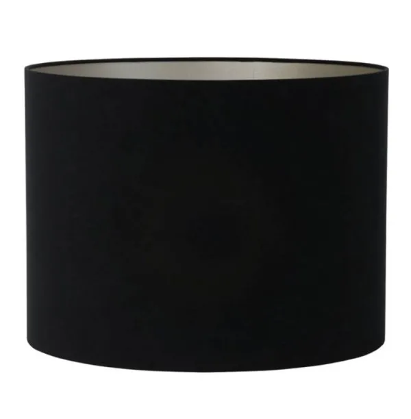 Light & Living Lampenschirm Velours Samt Schwarz Taupe (40x30cm)
